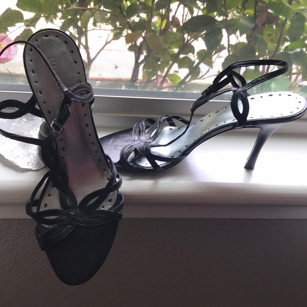 BCBGirls Black Strap Heels